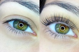 Cat Eyes Lashes Extension Before and After Islamabad