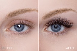Cat Eyes Lashes Extension Before and After clinic islamabad