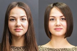 Female Haircut Before and After in Pakistan