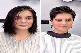 Female Haircut Before and After islamabad