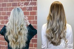 Hair Streaking before and After islamabad Pakistan